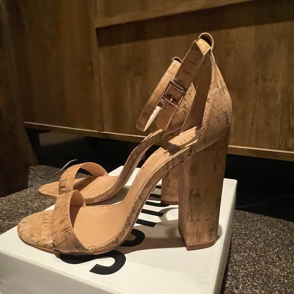 Schutz "Enida" Cork Stack Heel Size 10  - NIB
